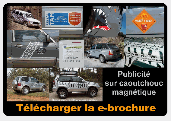 Protec Magnet - Publicite magnetique sur support magnetique.